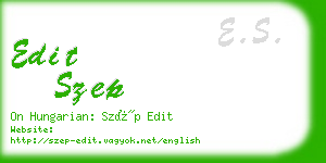 edit szep business card